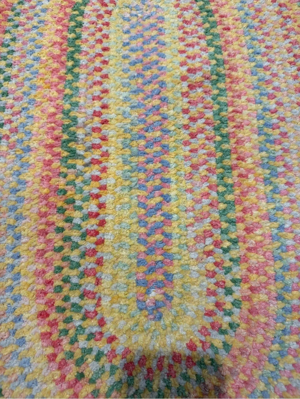 Capel Rugs Pastel Multicolor Oval Braided Rug